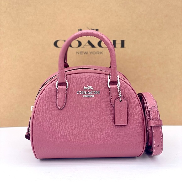Coach Sydney Satchel Crossbody and Wallet Set Raspberry - Picture 11 of 13